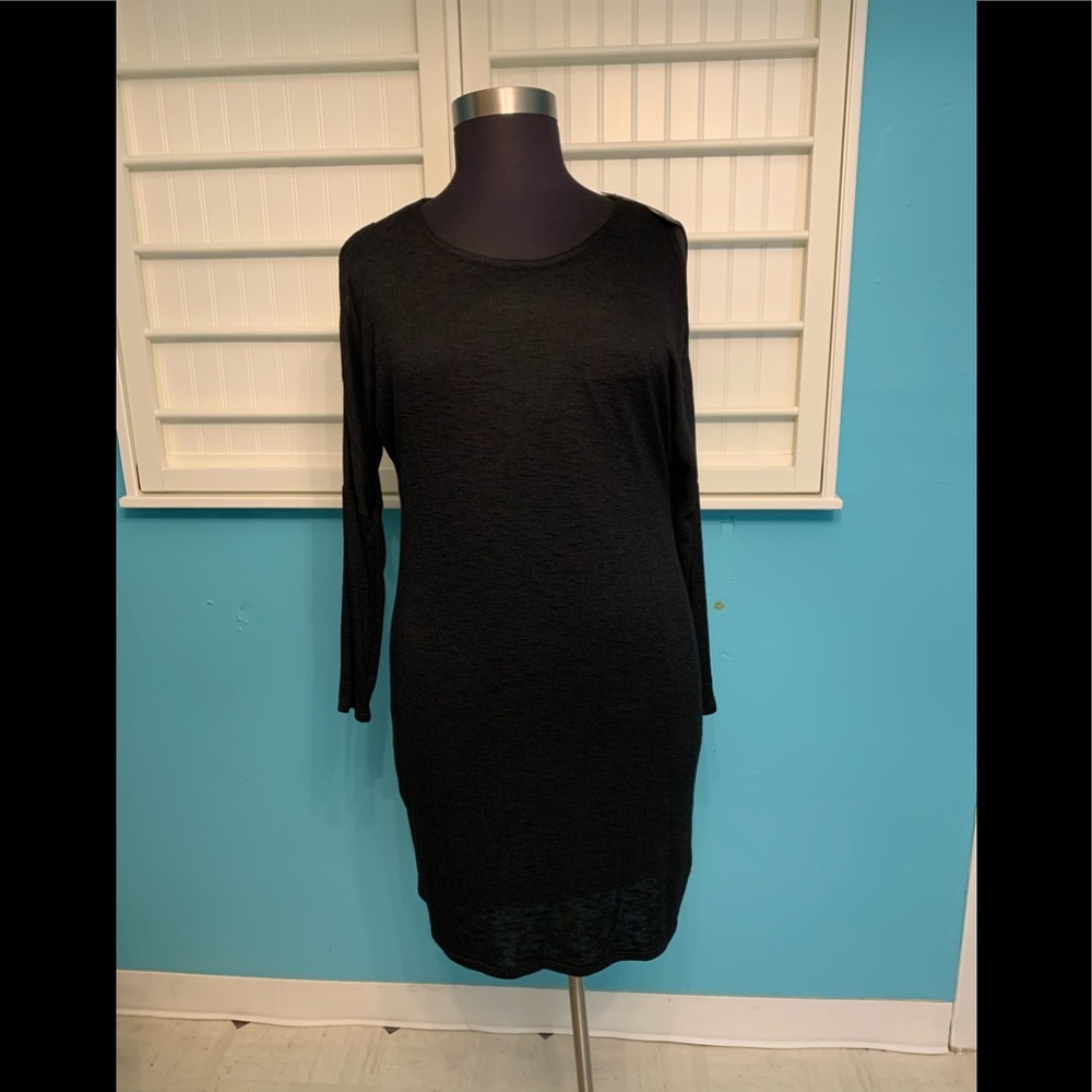 5/$25 Apt 9 XL Black cold shoulder Body con dress NWT